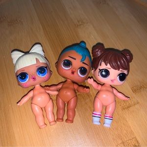 LOL Surprise Dolls Lot Of 3 Dolls 3” each
